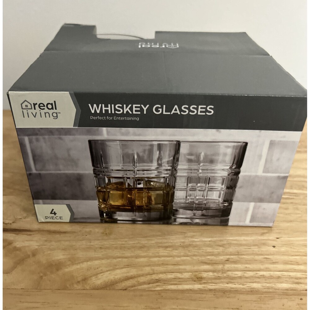 Real Living Whiskey Glasses 4 Piece
